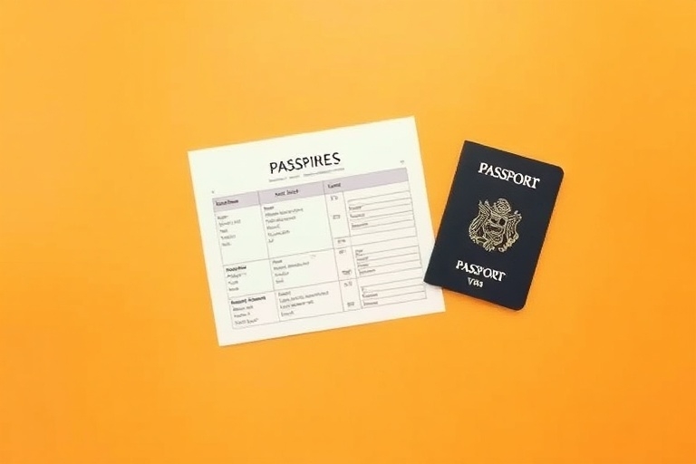 Passport and documents illustrating entry requirements for travel to China